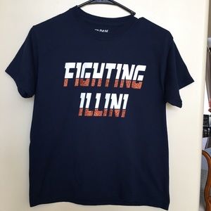 Gildan FIGHTING ILLINI Tee. Girls Size L(14/16)🌹
